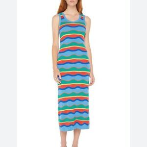 Mother Like A Glove Midi Knit Rainbow Dress